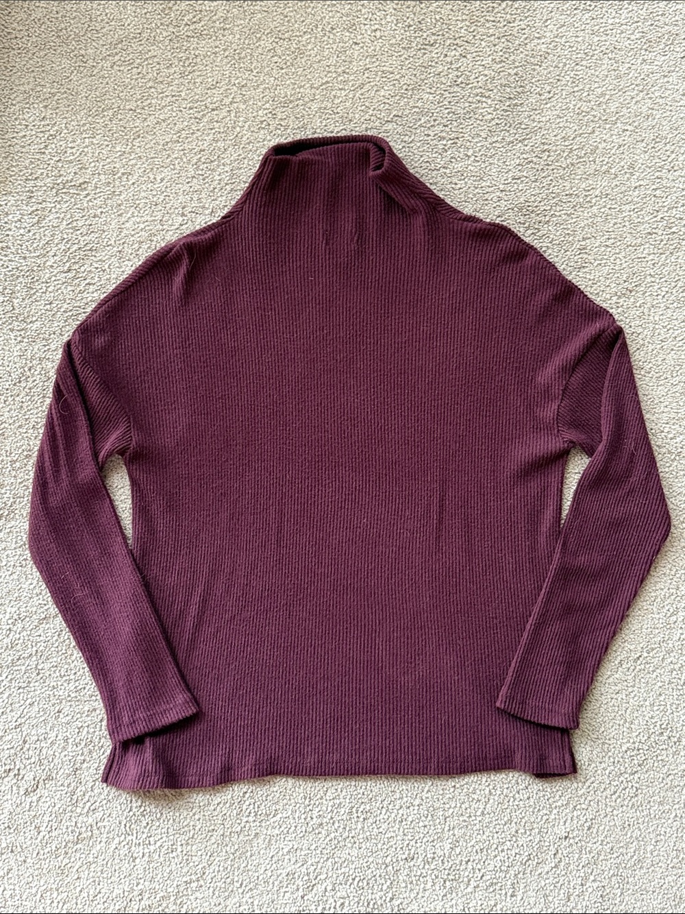A New Day Ribbed Mock Turtleneck Sweater!